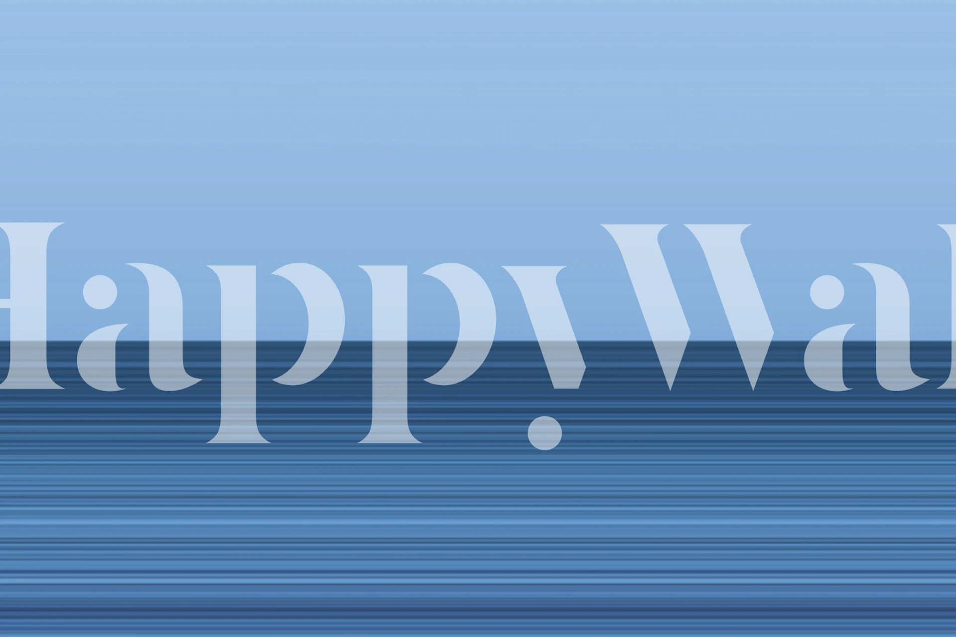 Abstract horizontal line pattern wall mural in shades of blue, inspired by the Philippines seascape