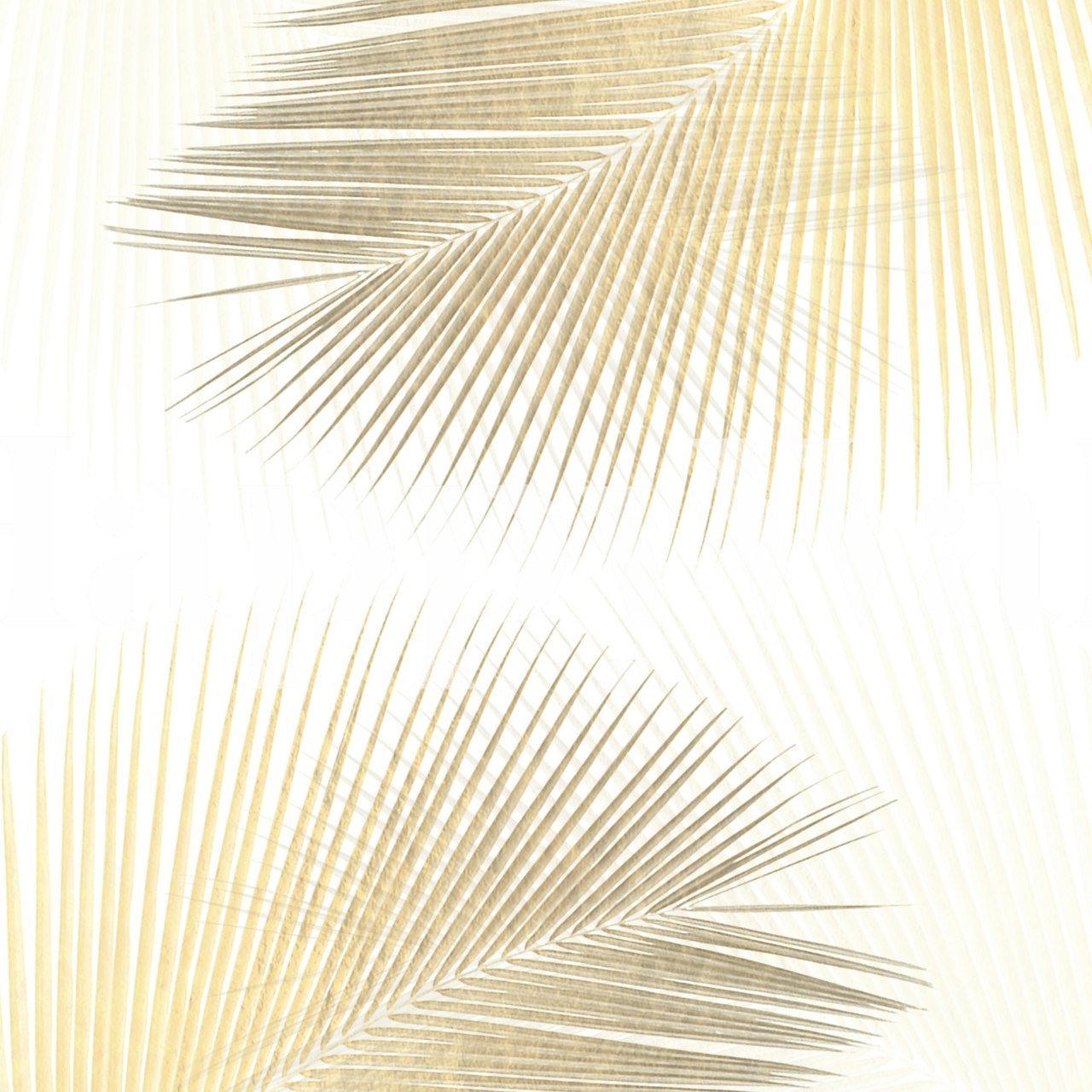 Χρυσό ταπετσαρία palm leaf synchronicity - gold σε ένα δωμάτιο