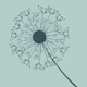 Dandelion Pastel Duck Egg Blue