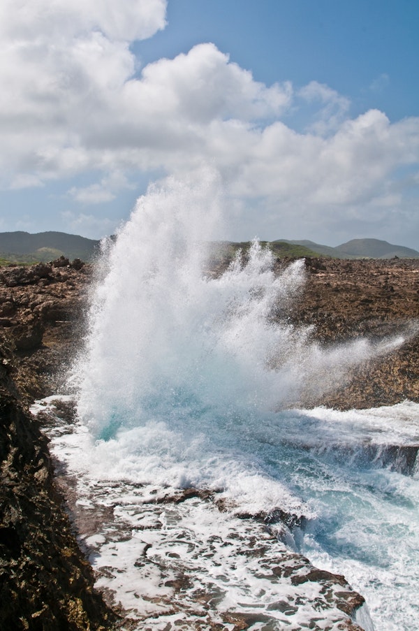 Coral Rock Crashing Waves 2
