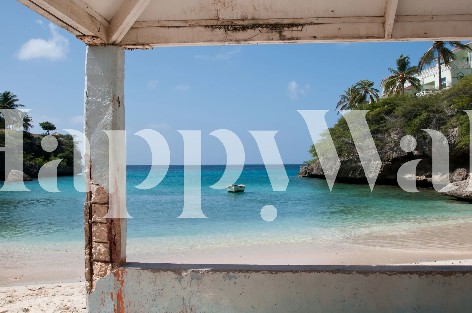 tapeta Blue Lagoon Beach Dream v pokoji