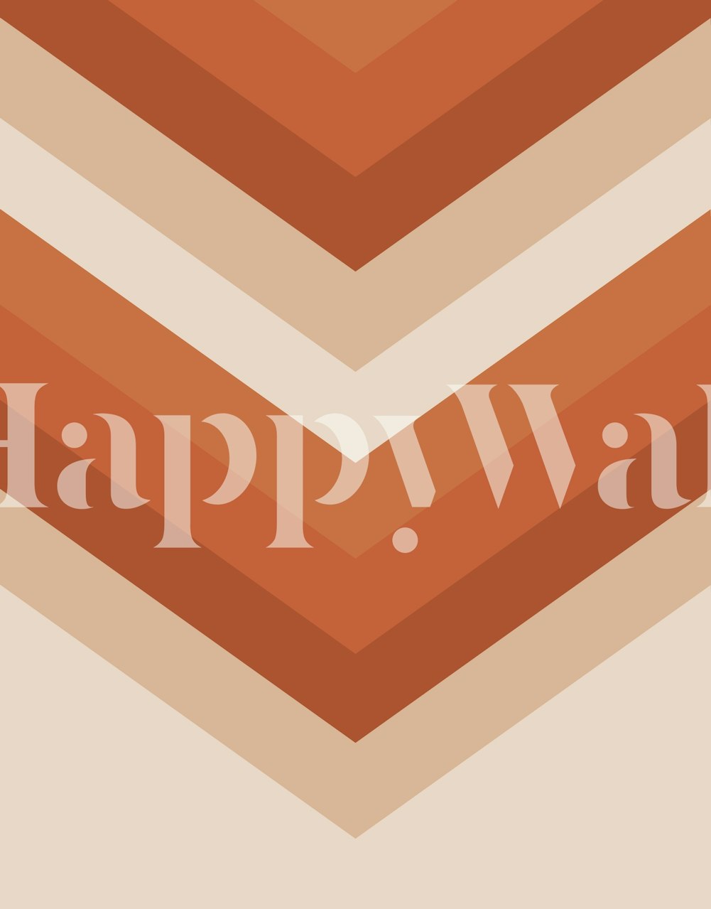 Retro Summer Chevron 5 wallpaper in a room