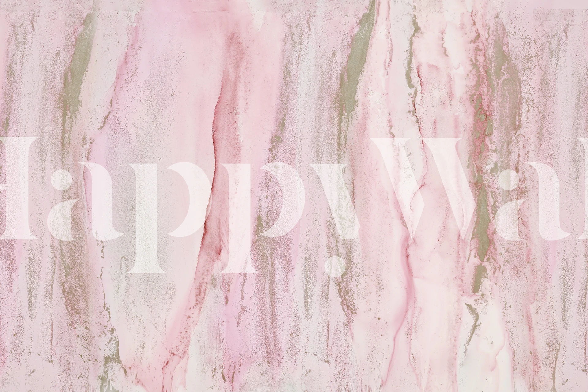 Alcohol ink art blush pink and gold wall mural