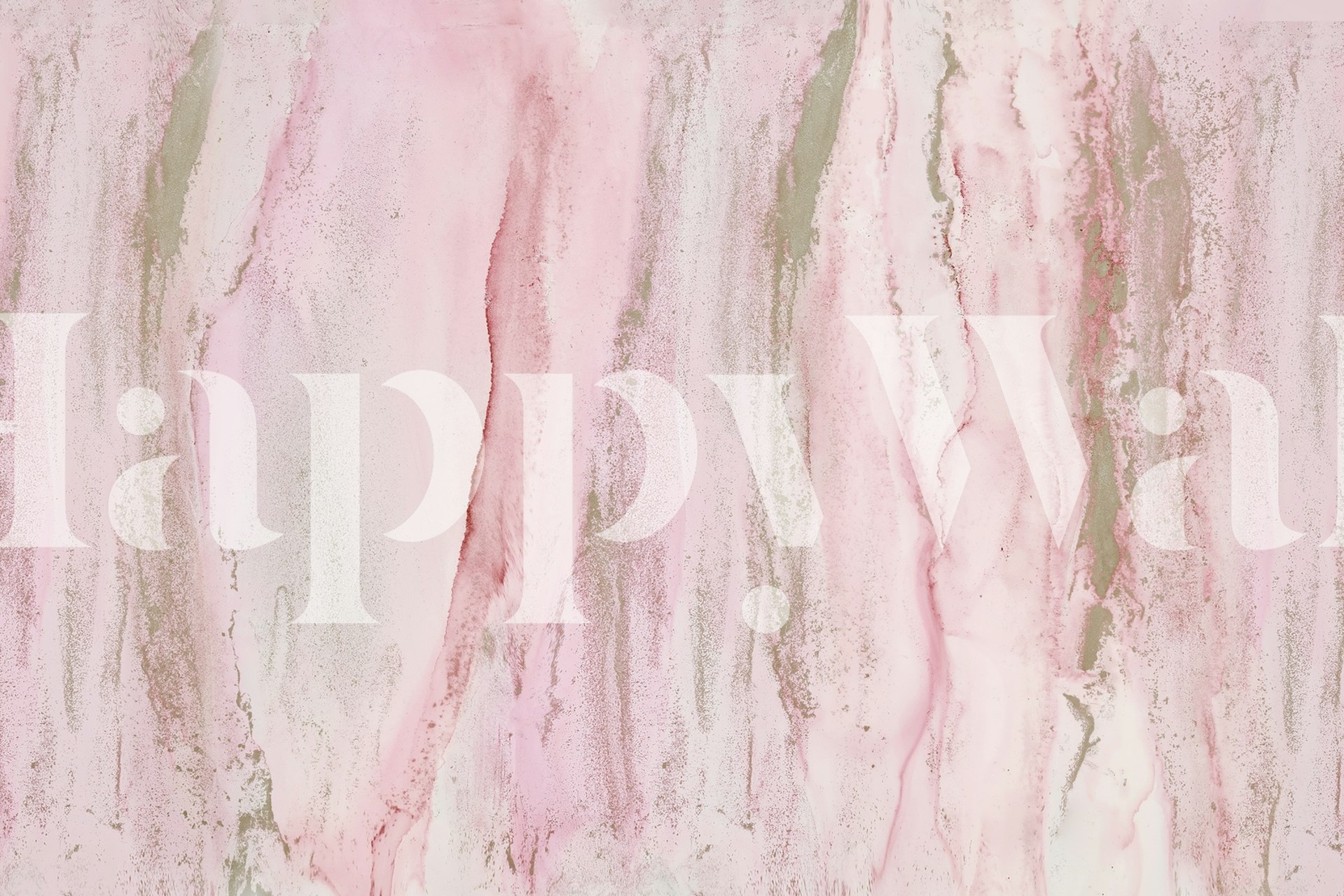 Alcohol ink art blush pink and gold wall mural