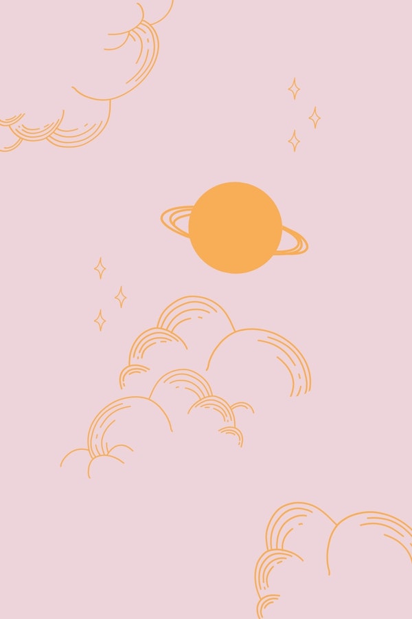 Pink Celestial Planet