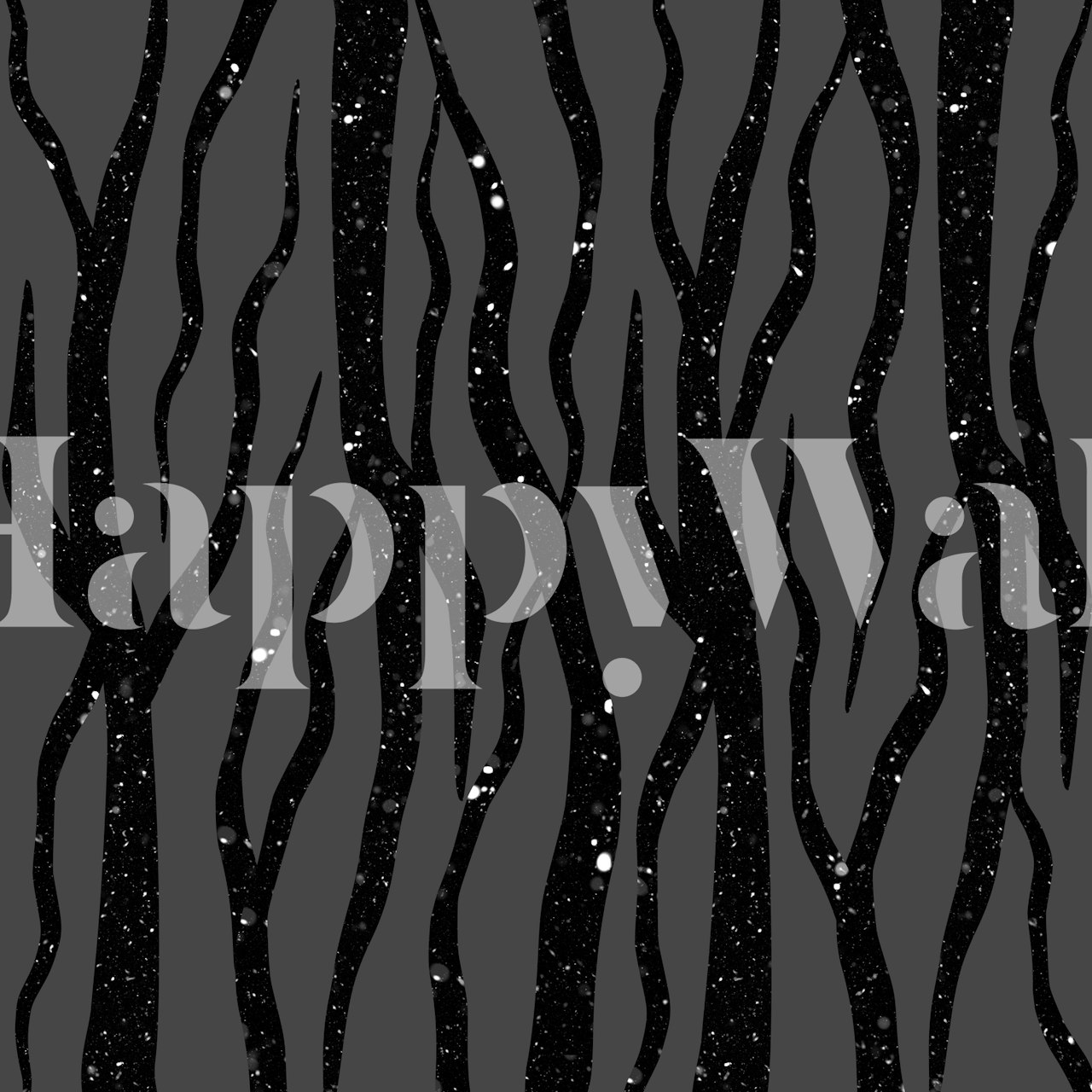 Abstrakt galakserøttermønster på mørkt rominspirert veggmaleri