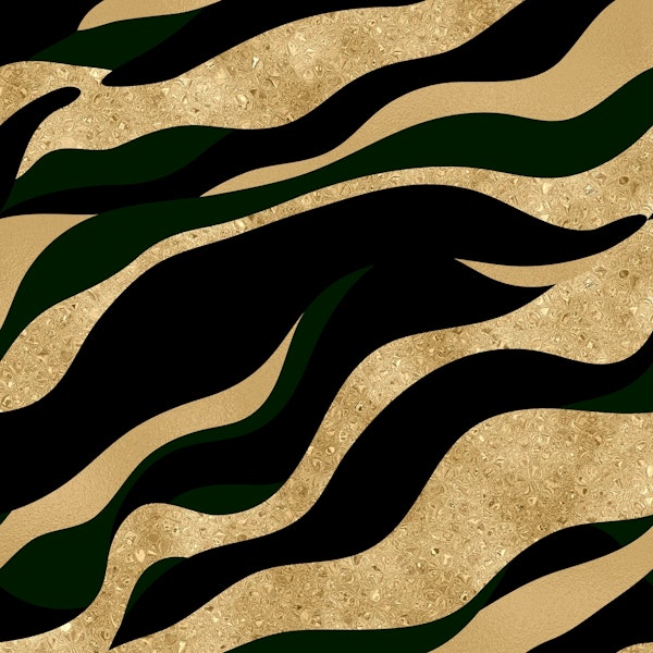 Golden Marble Glamour Wave