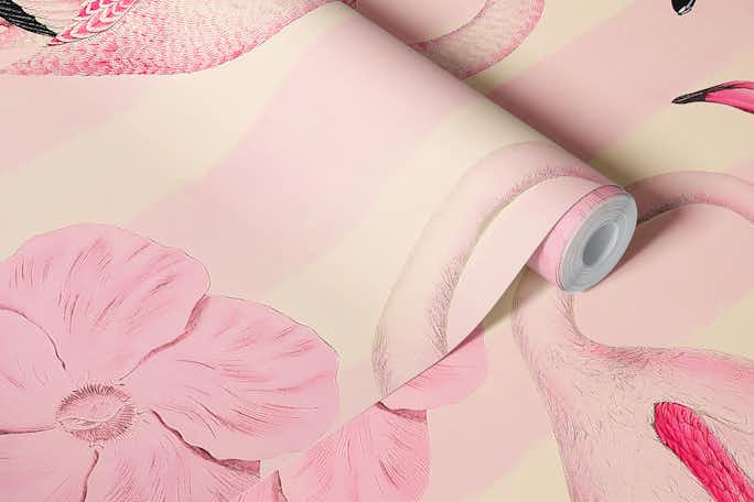 Flamingo Pastel Dreamwallpaper roll
