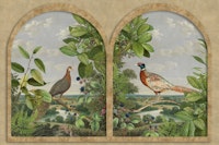 Pheasant and Partridge II papel pintado