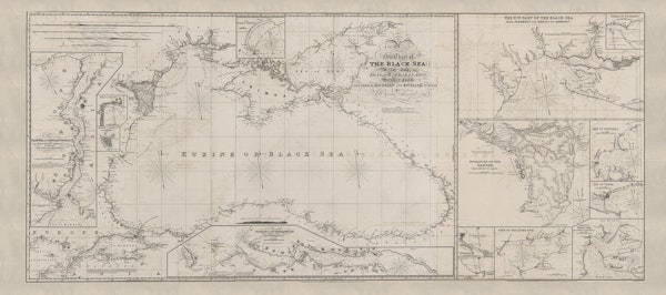 Historic Map Of Black Sea