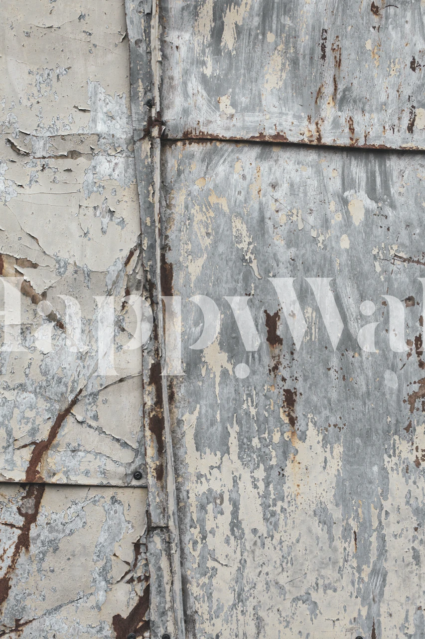 Distressed grey and white textured wallpaper