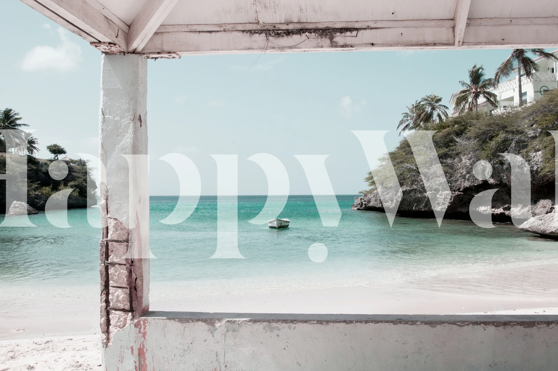 Blue Lagoon Beach Dream tapet i ett rum