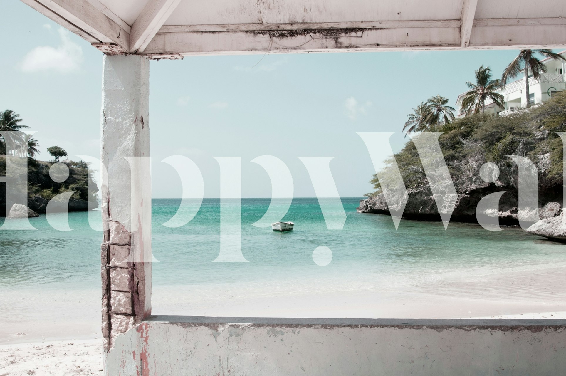 Blue Lagoon Beach Dream -tapetti huoneessa