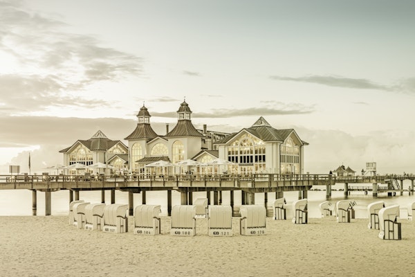 BALTIC SEA Sellin Pier sunset