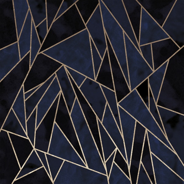 Dark Navy Geometric Triangles