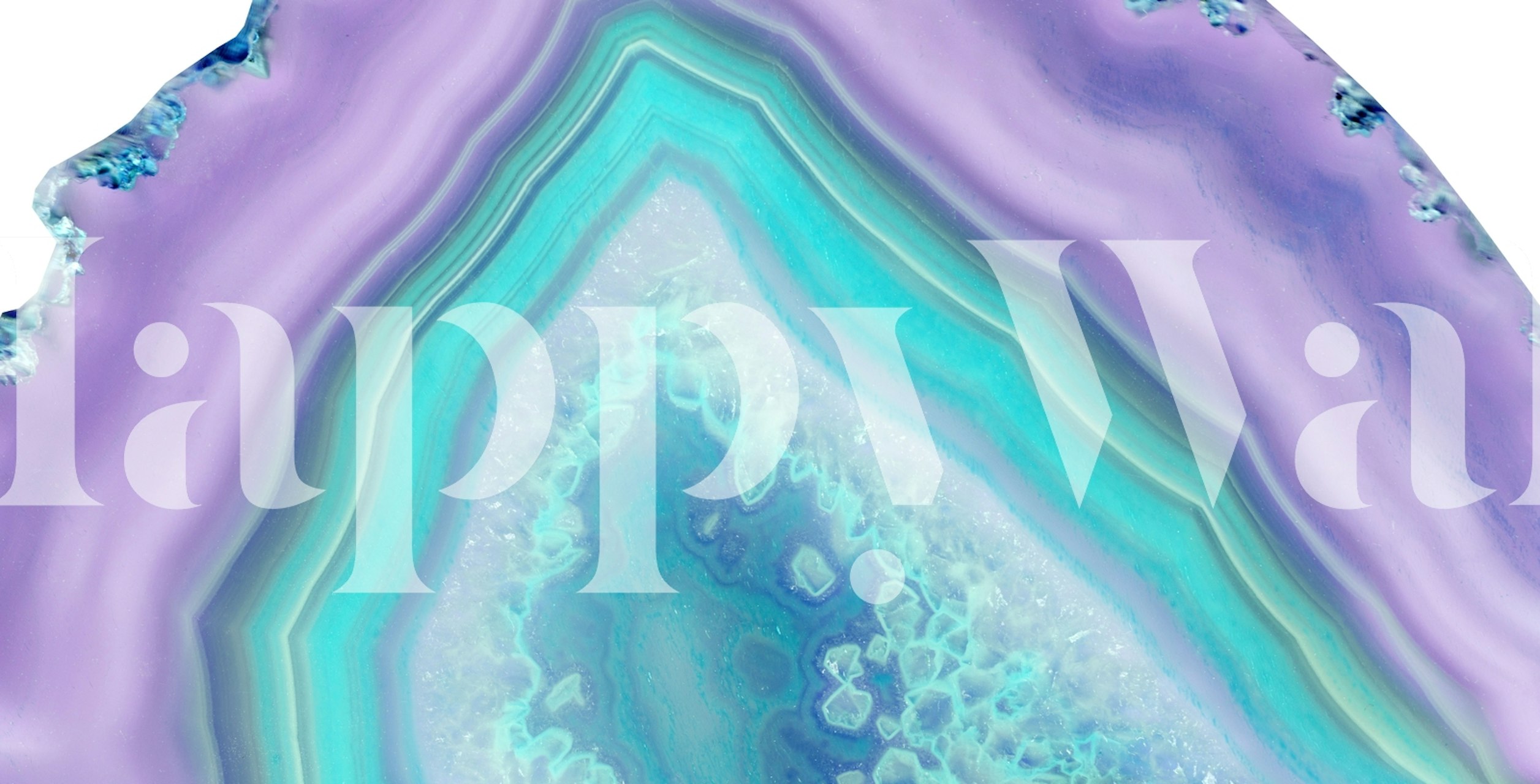 Purple and teal agate pattern wallpaper