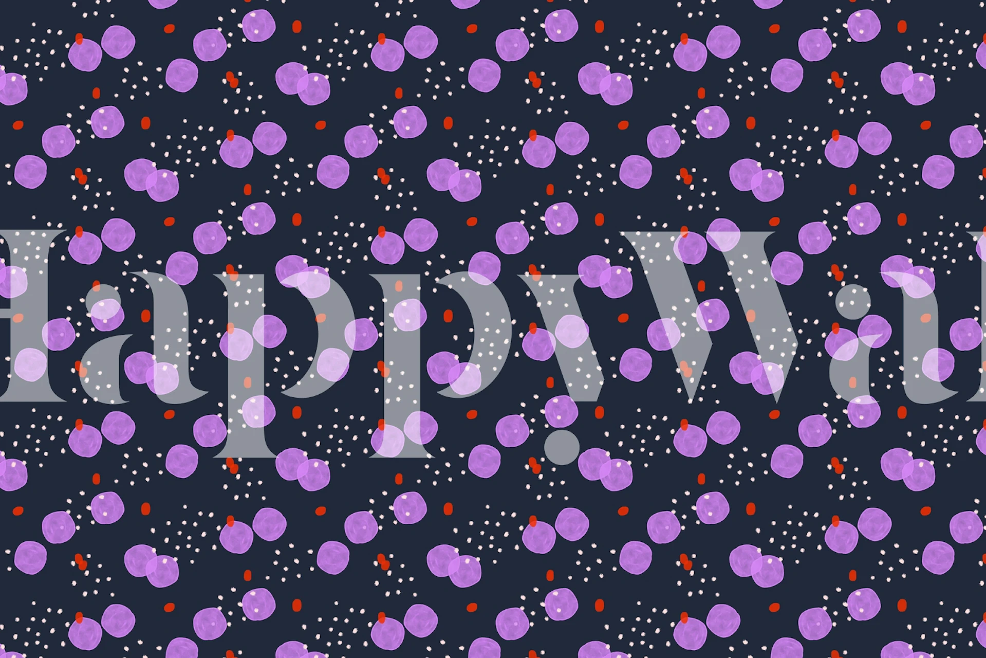 Motivo di carta da parati Dots and Spots Blue