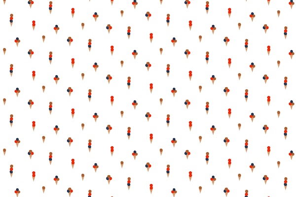 Ice Cream Cones White