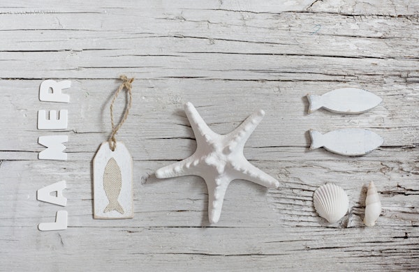 La Mer Beach Collage Art