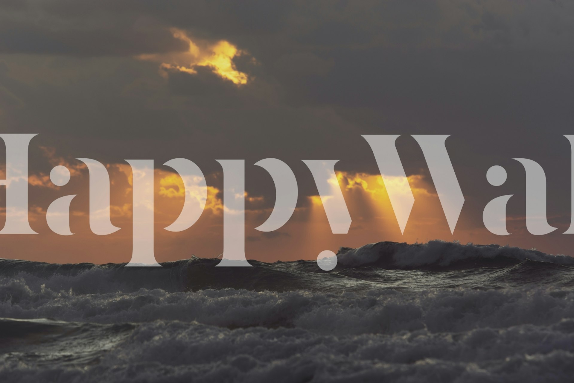 Decorative wallpaper featuring a beautiful sunset