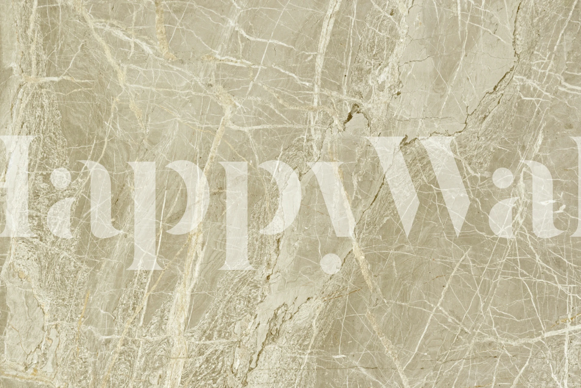 Beige marbled texture wallpaper with white veins