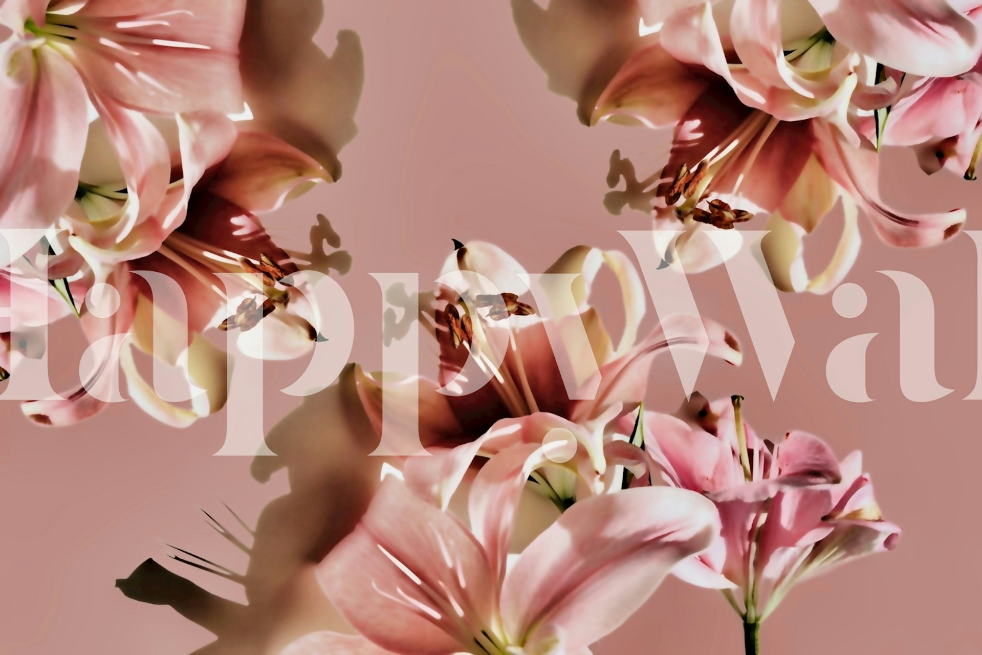 Projekt tapet Lily Flower Dream w pokoju