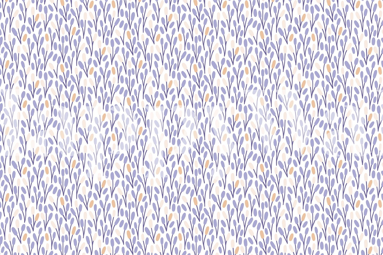 Reed Wallpaper - Hand-drawn Botanical Design | Happywall