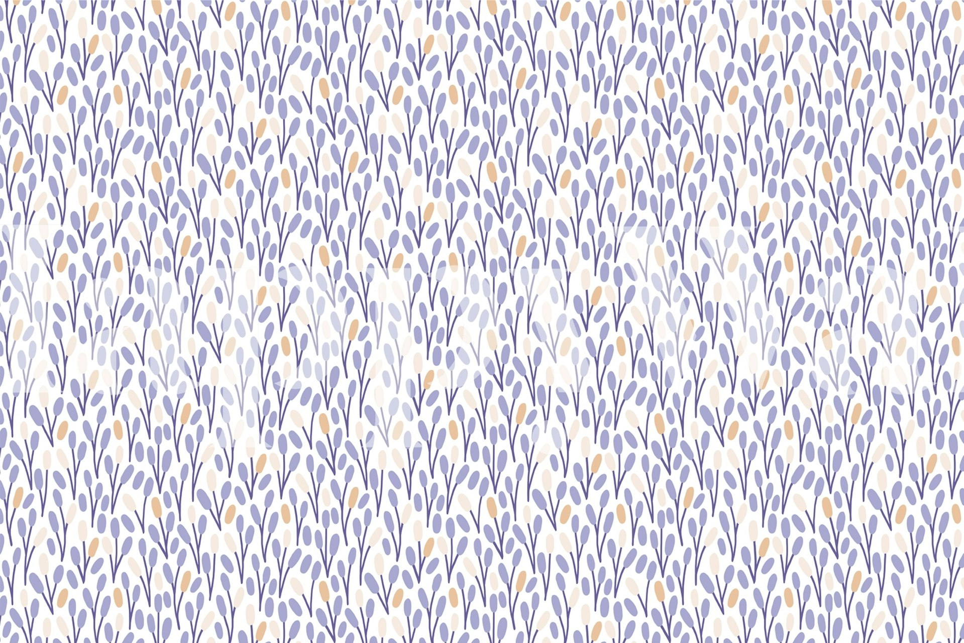 Reed tapet vist i et rom