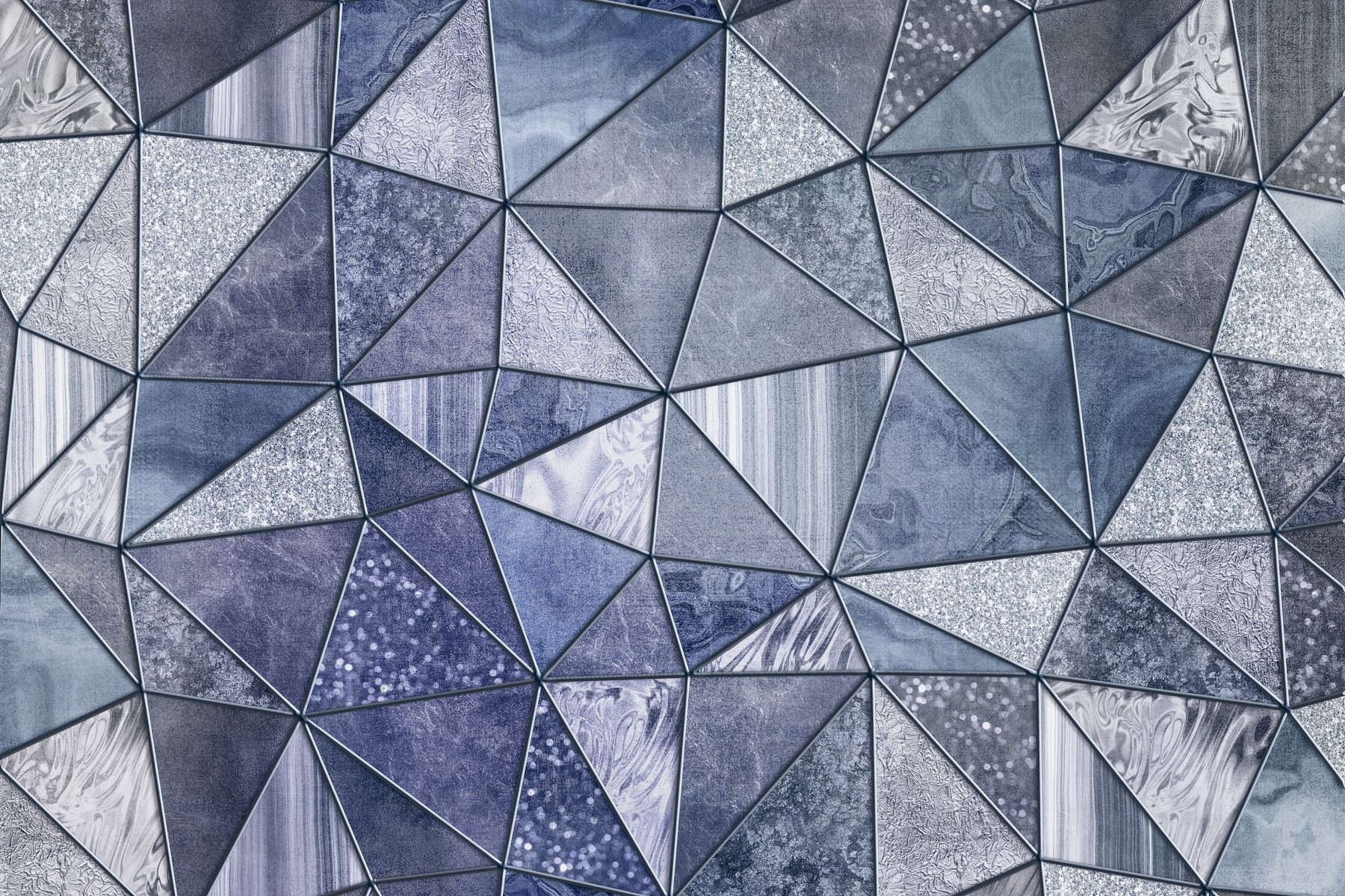 Buy Navy Blue Shiny Stained Glass wallpaper - Free shipping