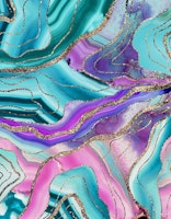 Unicorn Mermaid Agate Glam 1 wallpaper