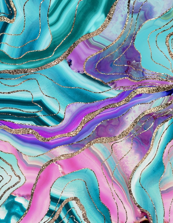 Unicorn Mermaid Agate Glam 1