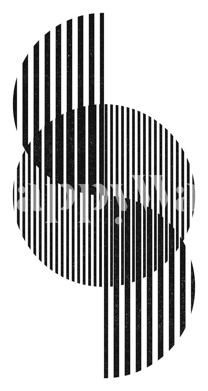 Black and white striped geometric pattern wallpaper