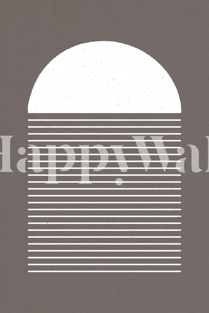 Design de papel de parede Geo 009 em um quarto