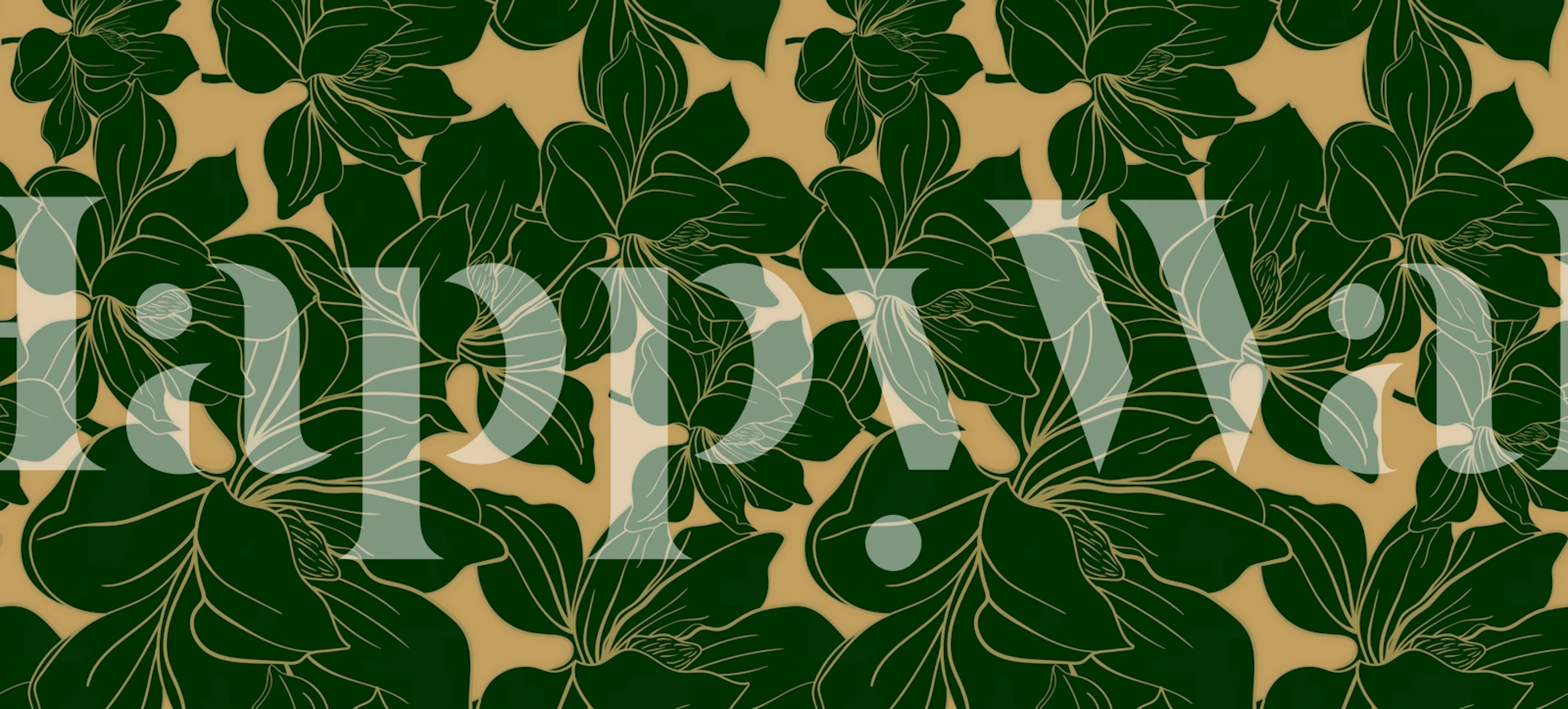 Dizajn pozadine Flowers on Gold