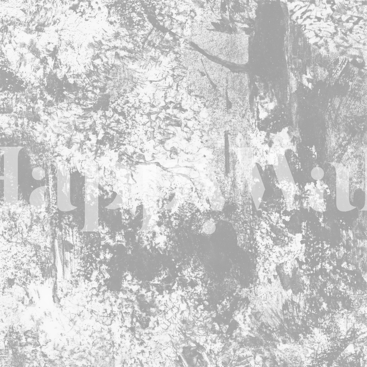 Grey forest trees abstract pattern wallpaper in monochrome tones