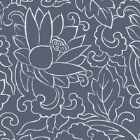 Blue-Grey Lotus Flower ταπετσαρία
