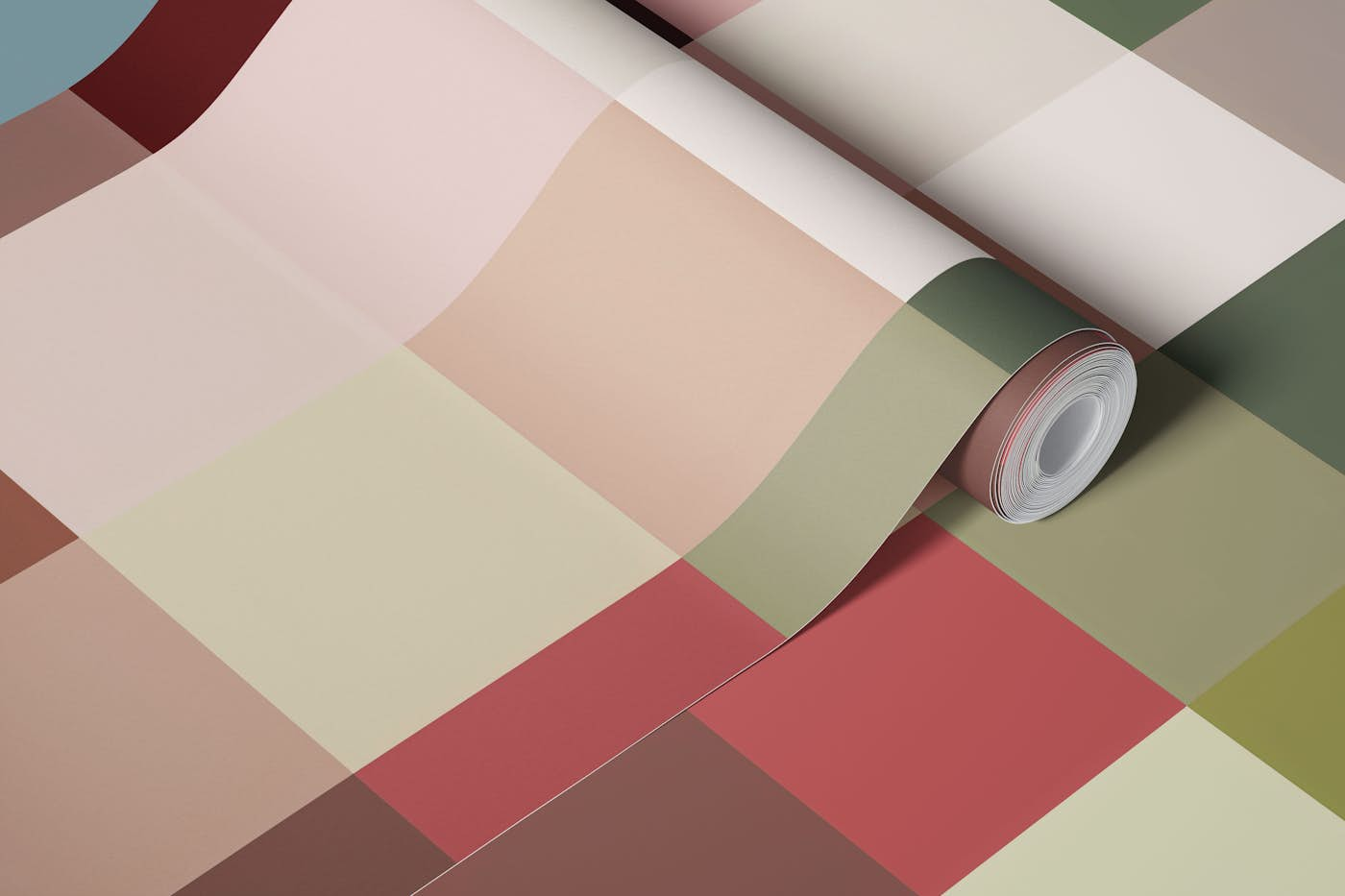 Pixel in Vintage Pastel wallpaper roll