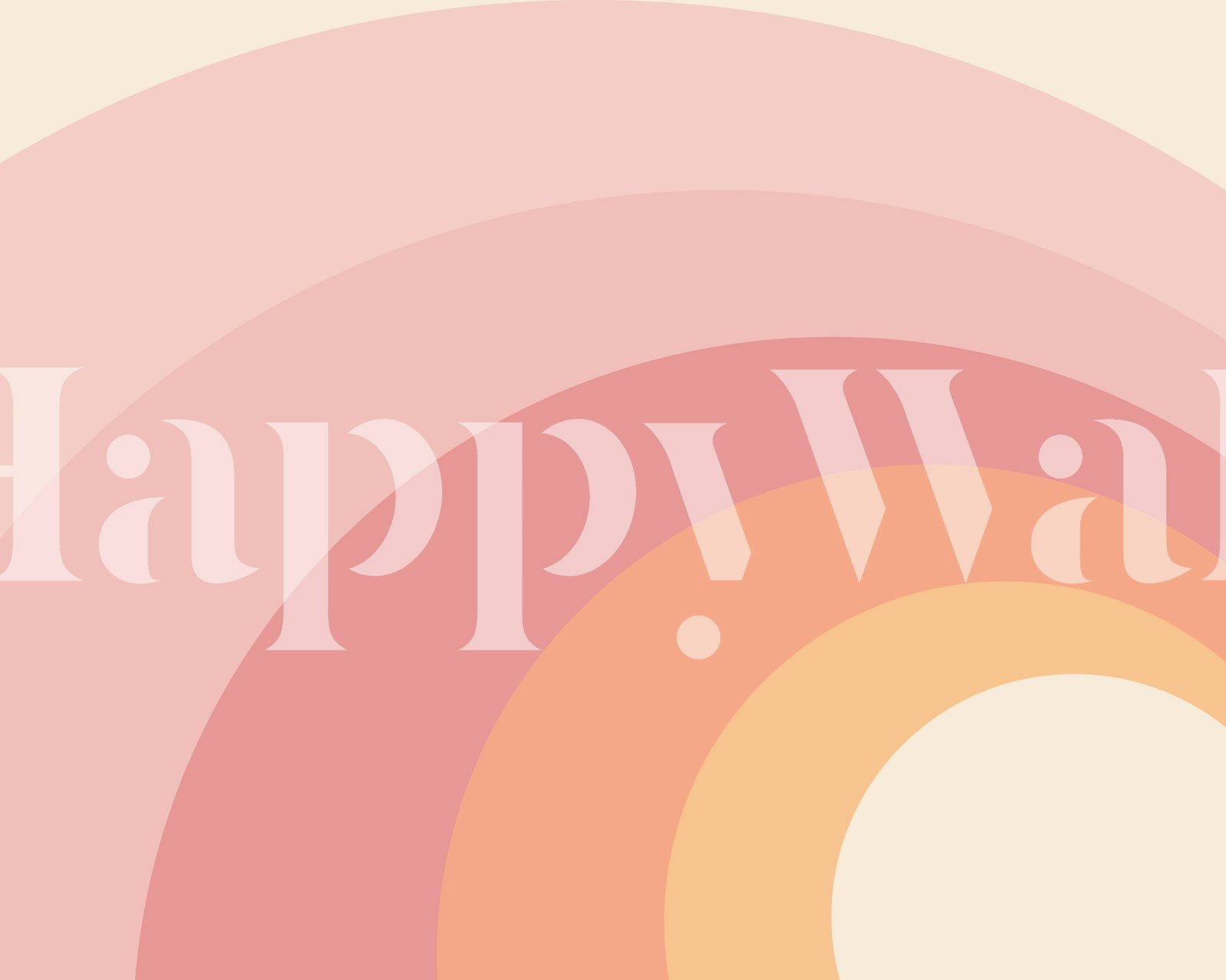 Motif arc-en-ciel en dégradé de rose et orange wallpaper