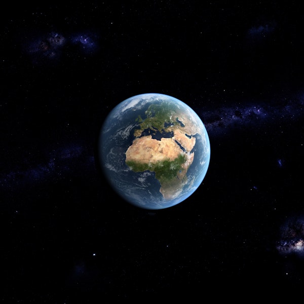 Earth from space Europe Africa