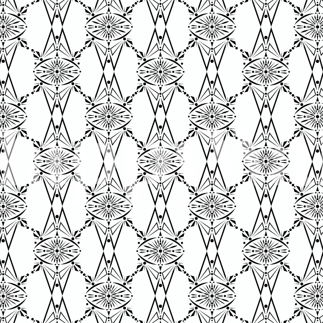 Look Within design della carta da parati in una stanza