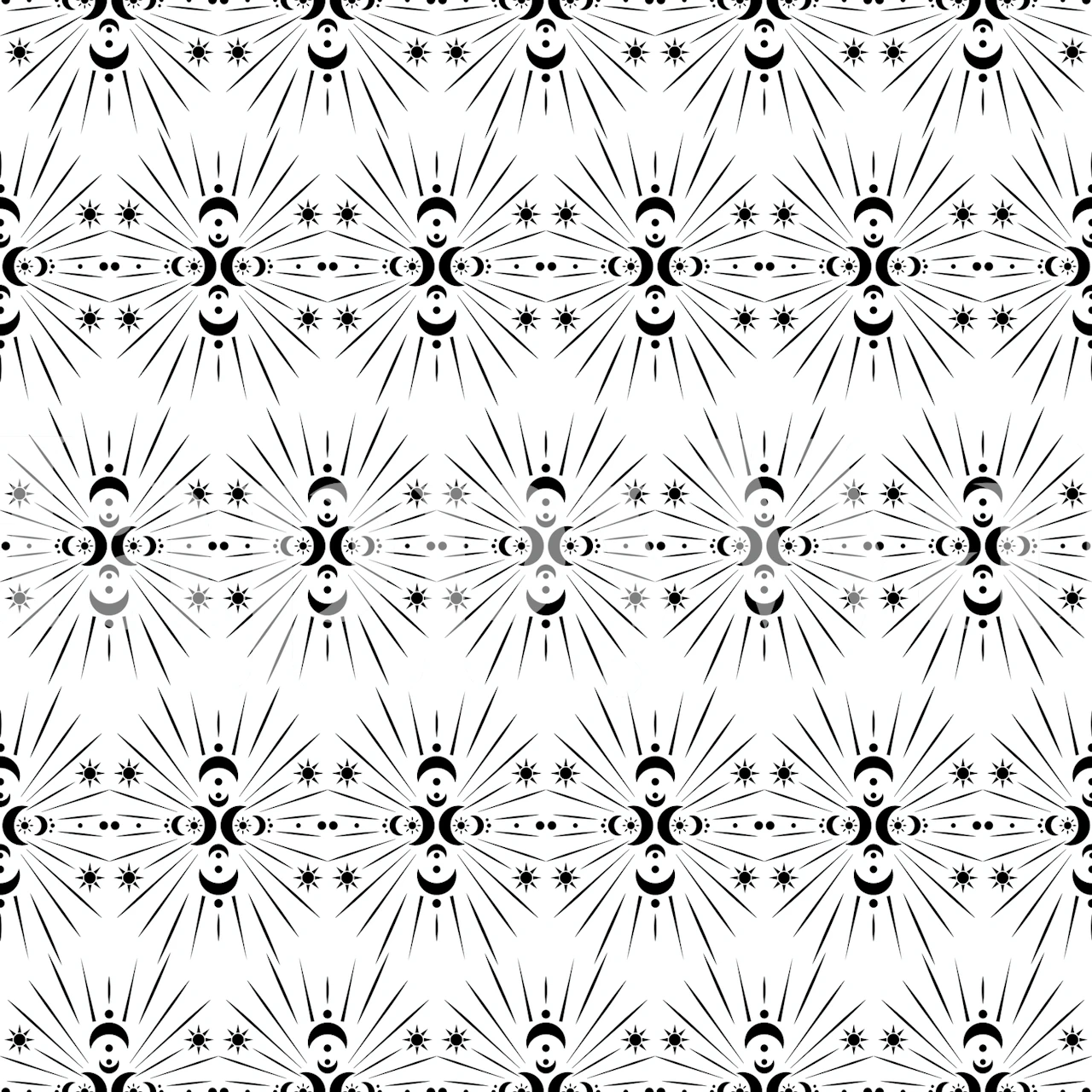 Geometric black and white pattern wallpaper