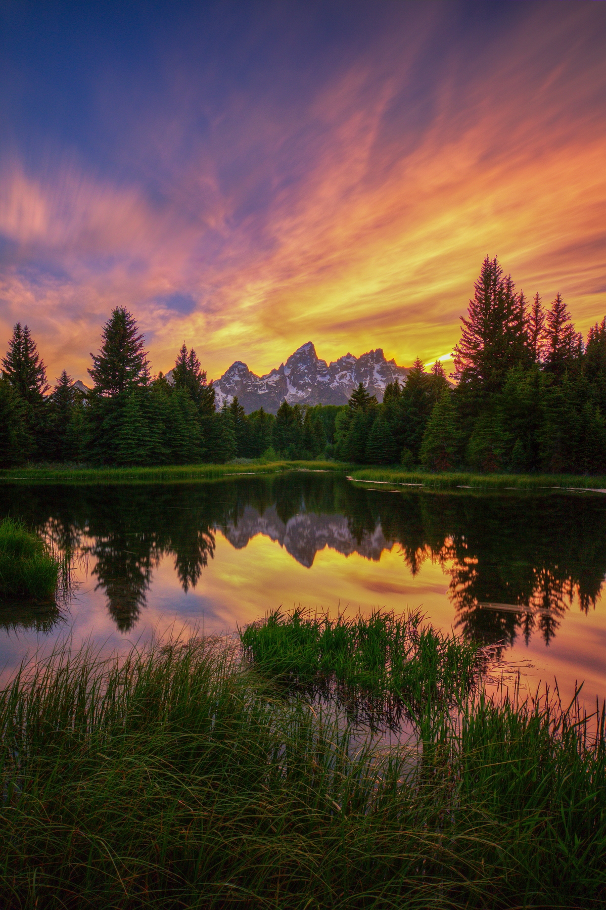 Last Rays at The Grand Tetons wallpaper - Happywall