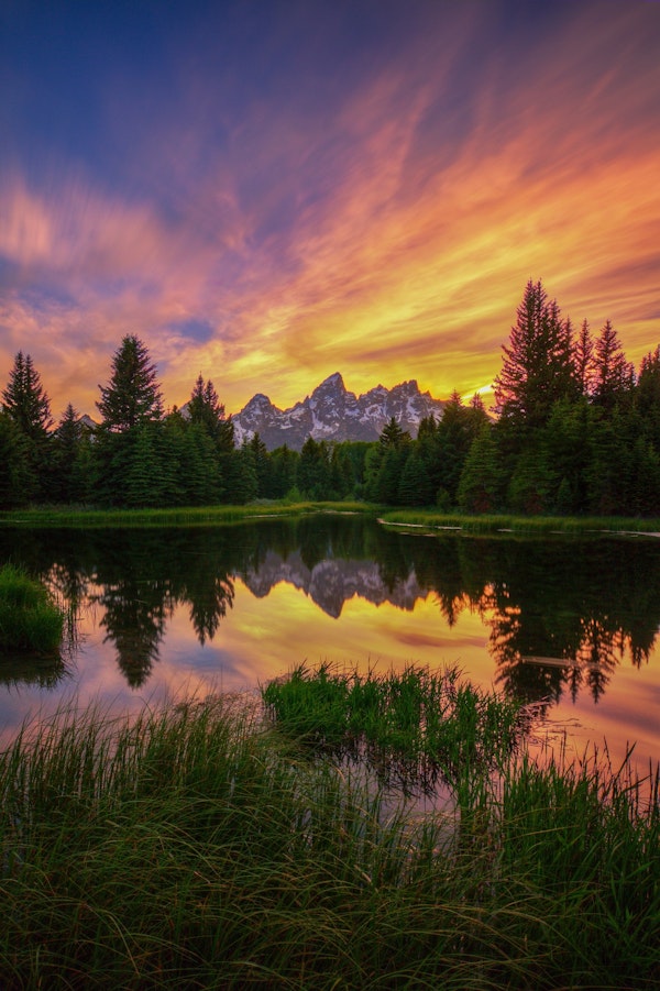 Last Rays at The Grand Tetons