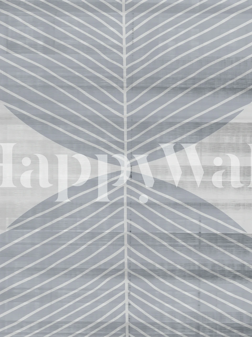 Minimal Leaf Silk wallpaper displayed in a room