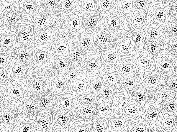 Minimal Poppy Flowers BW