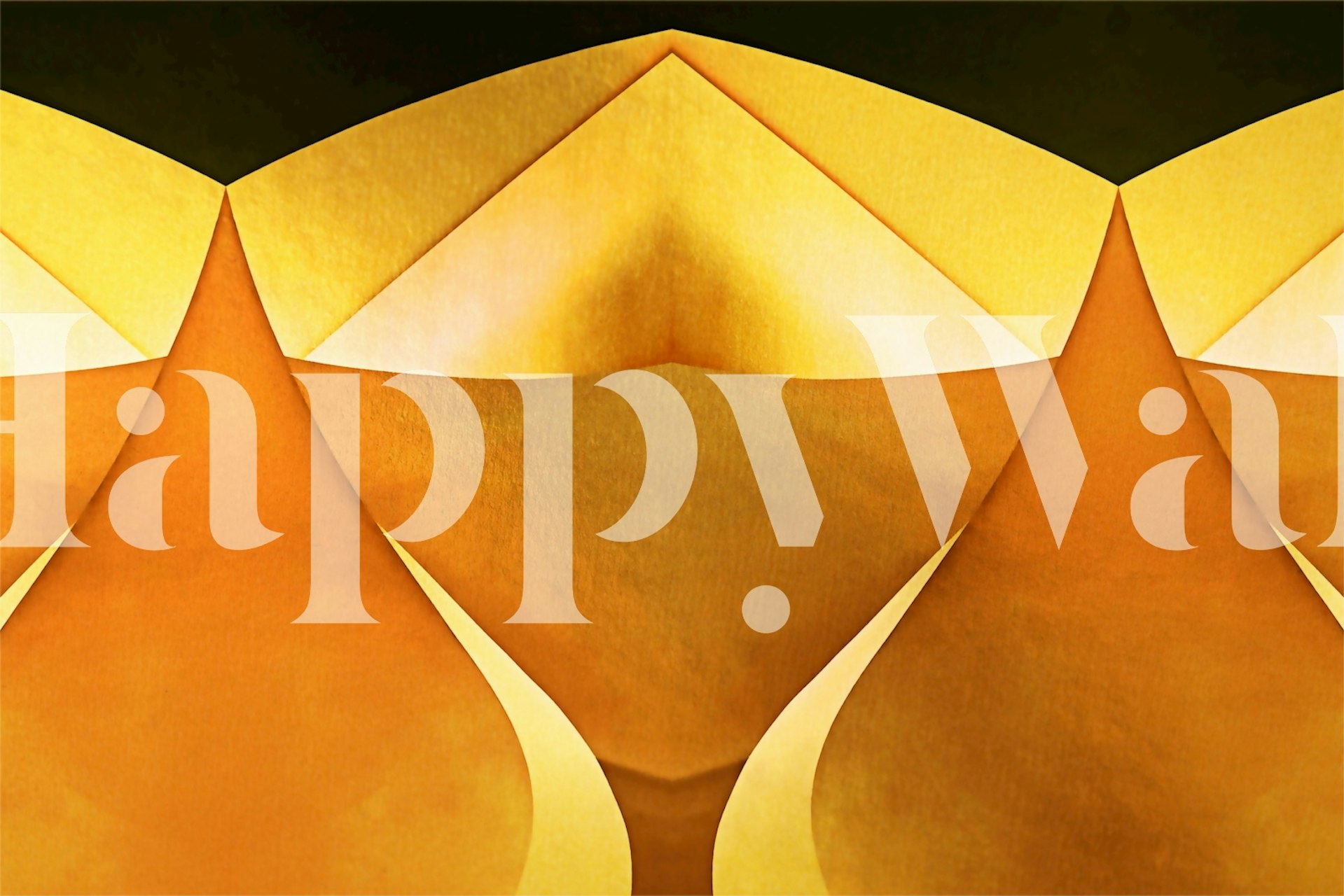 Golden Shine Geometry wallpaper design