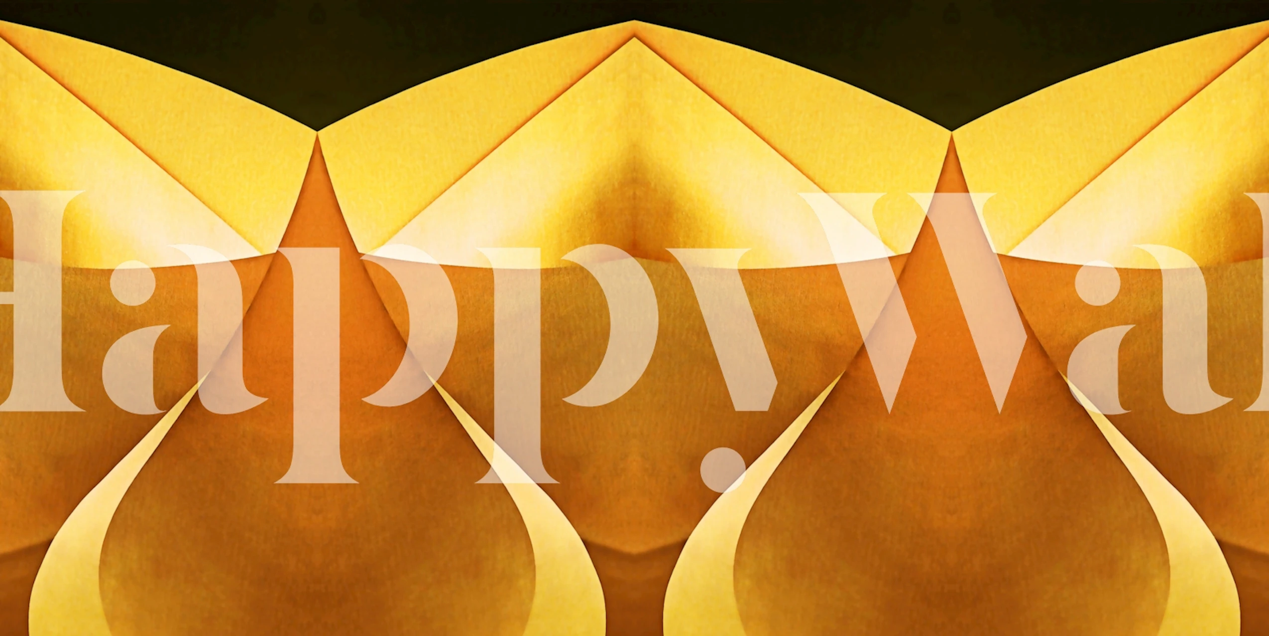 Golden Shine Geometry wallpaper design