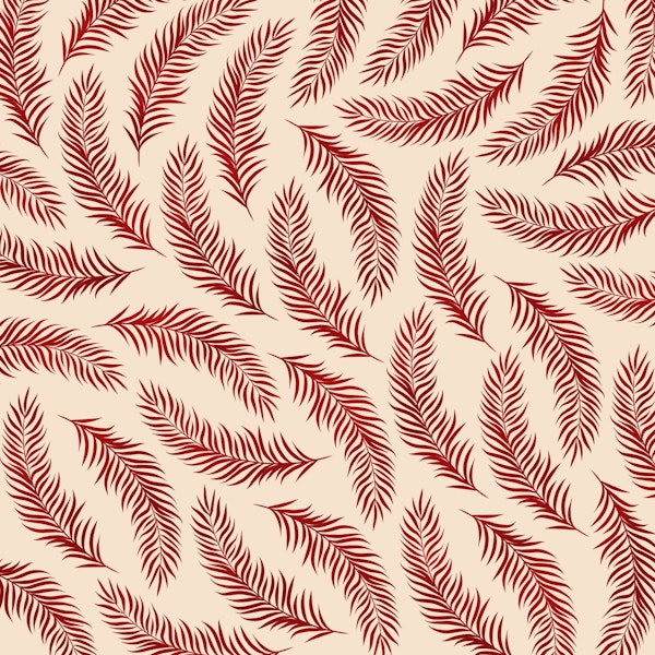 Botanical Red Leaves