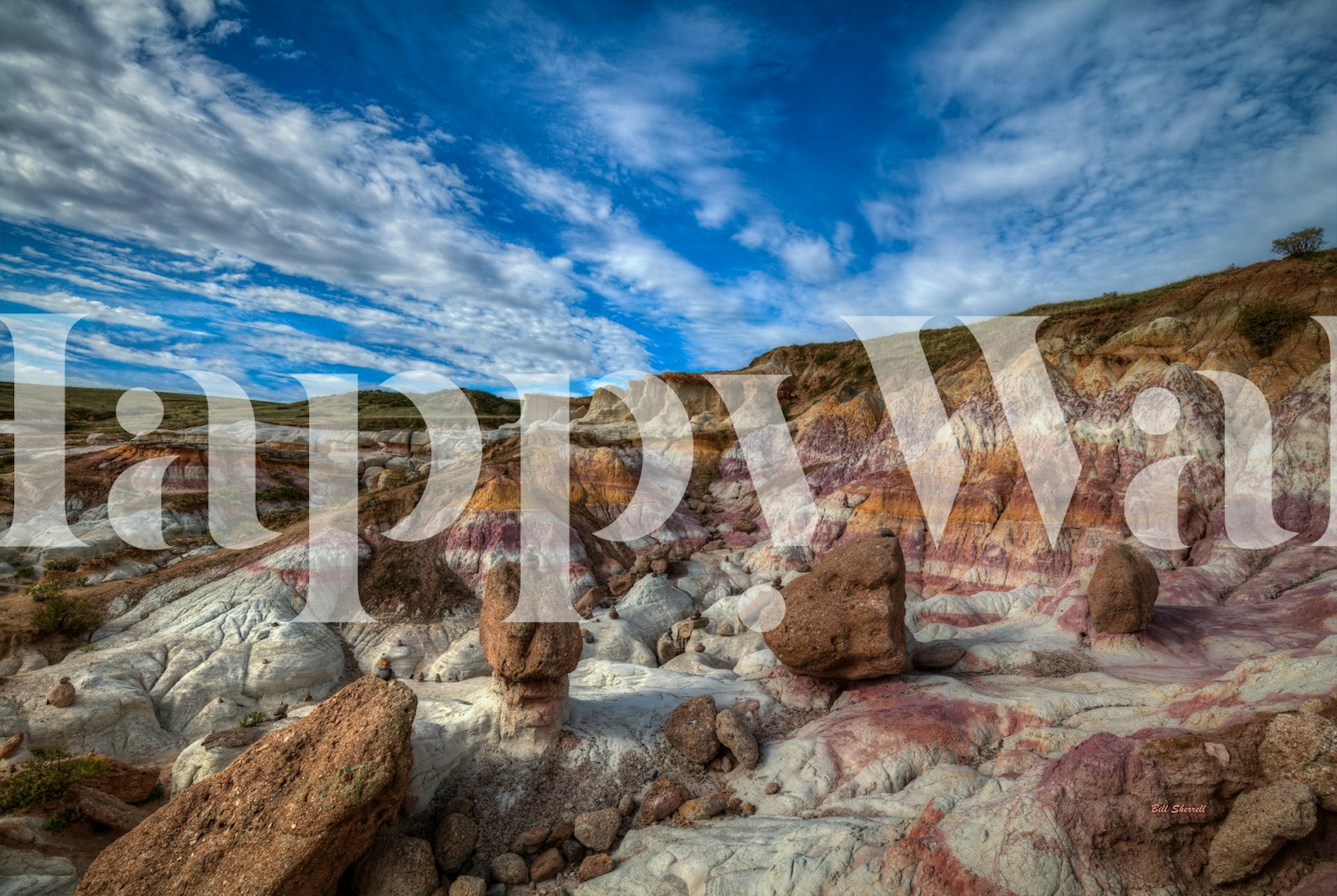 Calhan Paint Mines wallpaper in a room