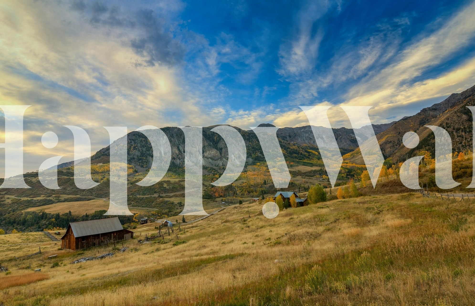 Dusk at Deep Creek Mesa wallpaper in a room